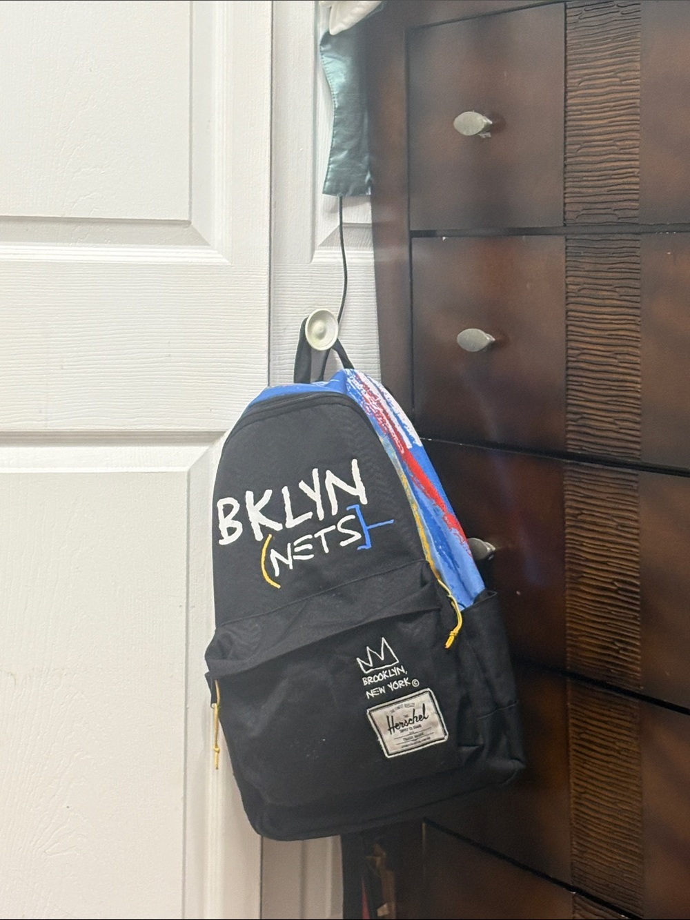 Brooklyn Nets Black Graphic Backpack by Herschel Supply Company